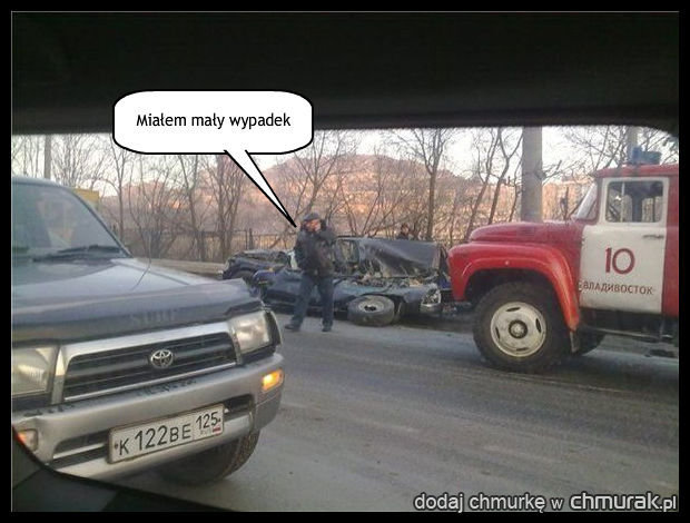 Mały wypadek w Rosji
