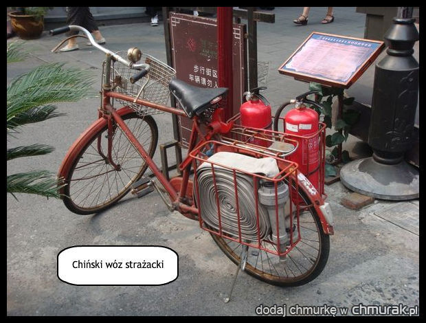 Chiński wóz strażacki