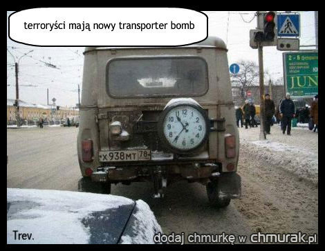 terroryści mają nowy transporter bomb