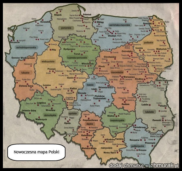 Nowoczesna mapa